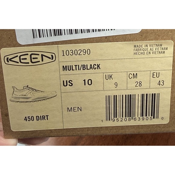 Keen 450 Dirt Mens Trail Running Shoes Multi/Black‎ 1030290 Size 10 Gorpcore main image 12